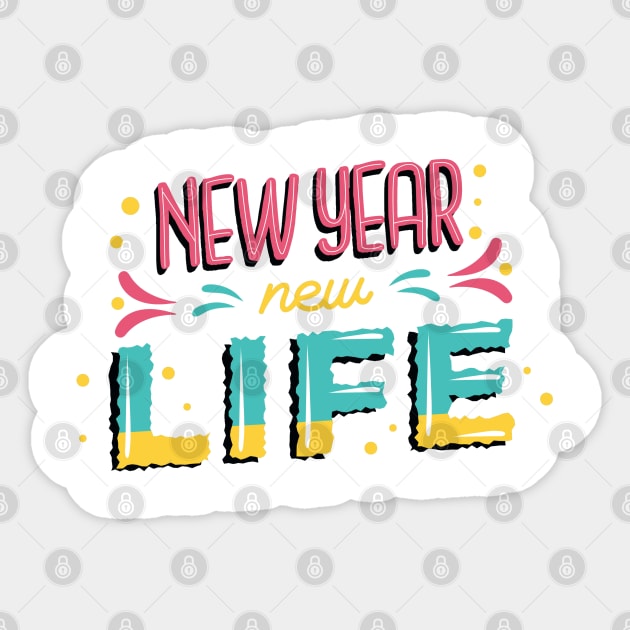 Happy New Year New Life Sticker by MajorCompany